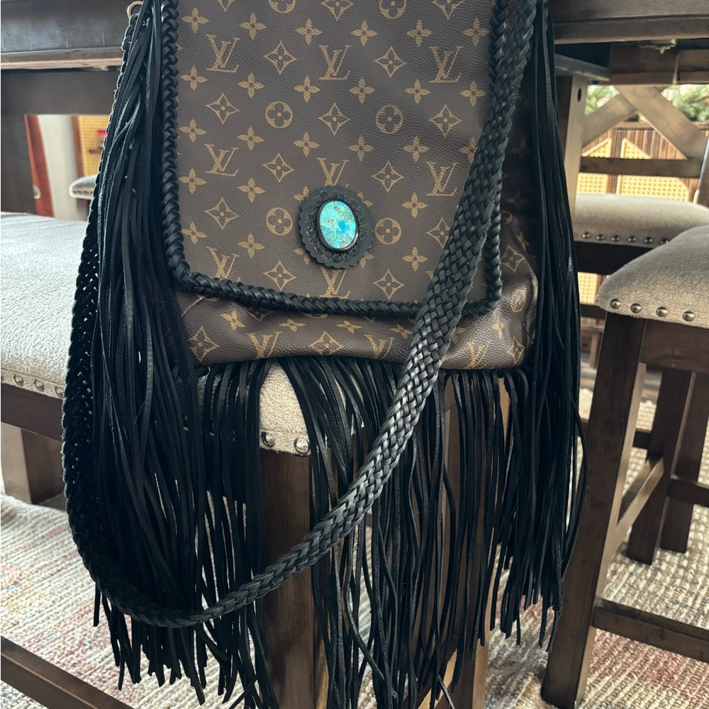 Louis Vuitton Monogram Brown and Black Crossbody Bag